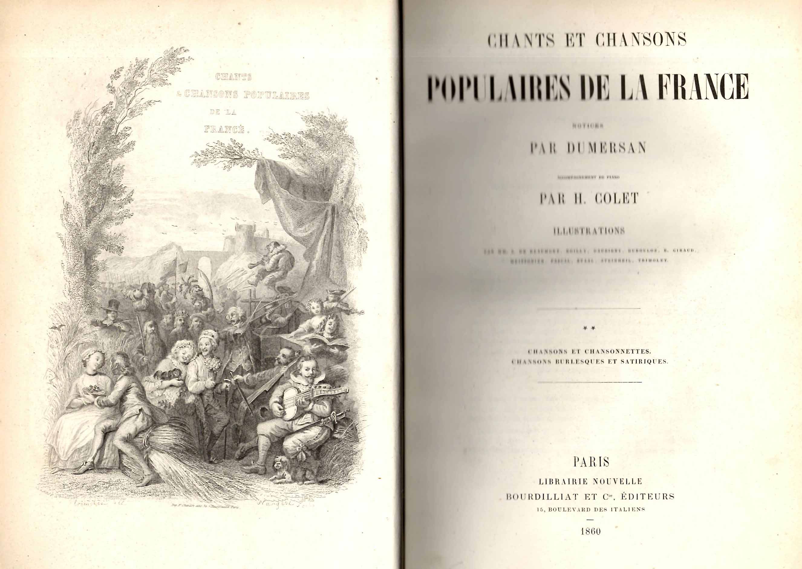 Chants et Chansons Populaires de la France. Vol. 2. Chansons et Chansonnettes. Chansons burlesques et satiriques